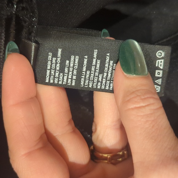 Free People coated shiny black mini skirt holding on to a dream - Picture 11 of 13